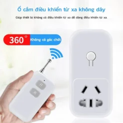 ​​Công tắc điều khiển từ xa không dây 220V - Dùng cho máy tạo màn gió, điều khiển từ xa 50m​​