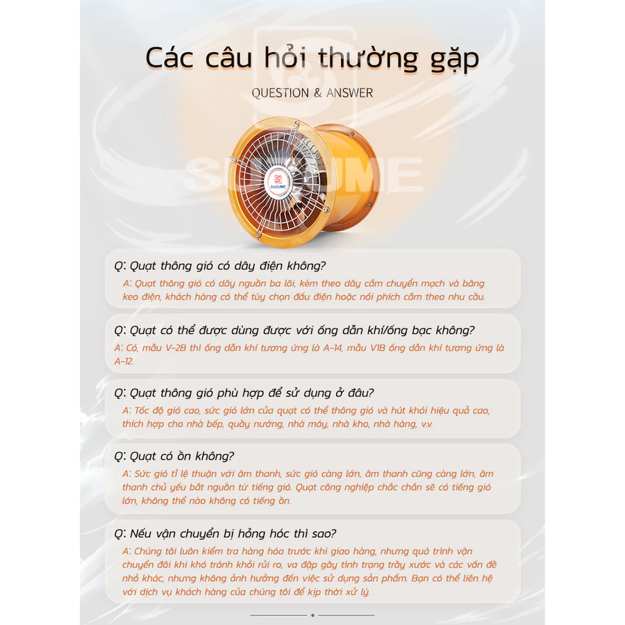 Quạt Hút Công Nghiệp Tốc Độ Cao V2B 12INCH 2800r/phút - Động Cơ Đồng Nguyên Chất, Cánh Quạt Inox - Công Suất Gió Lớn 🔥🔥 - Ảnh 3