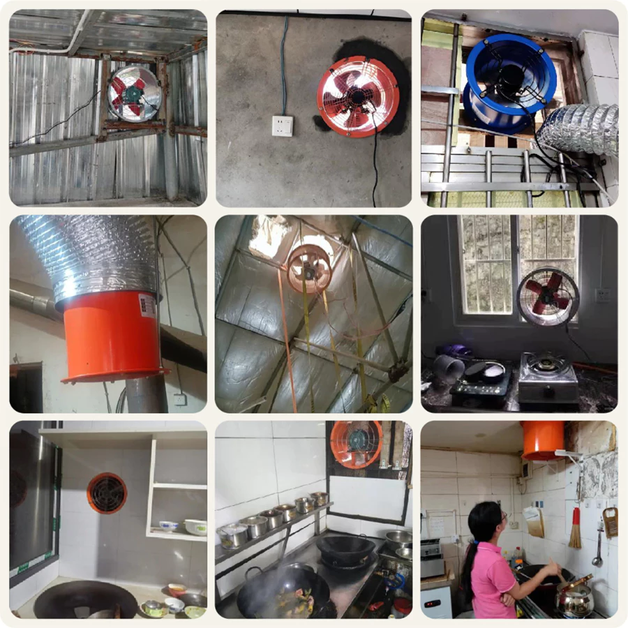 Quạt Hút Công Nghiệp Tốc Độ Cao V2B 12INCH 2800r/phút - Động Cơ Đồng Nguyên Chất, Cánh Quạt Inox - Công Suất Gió Lớn 🔥🔥 - Ảnh 4