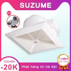 Quạt thông gió âm trần（Tặng 1m ống hút）12inch Quạt hút âm trần,Thông gió im lặng, Bảo hành 1 năm